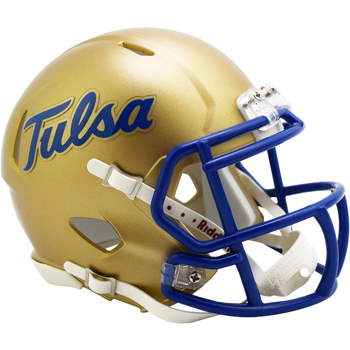 Tulsa Golden Hurricane Mini Speed Helmet - Script - Game Day Treasures