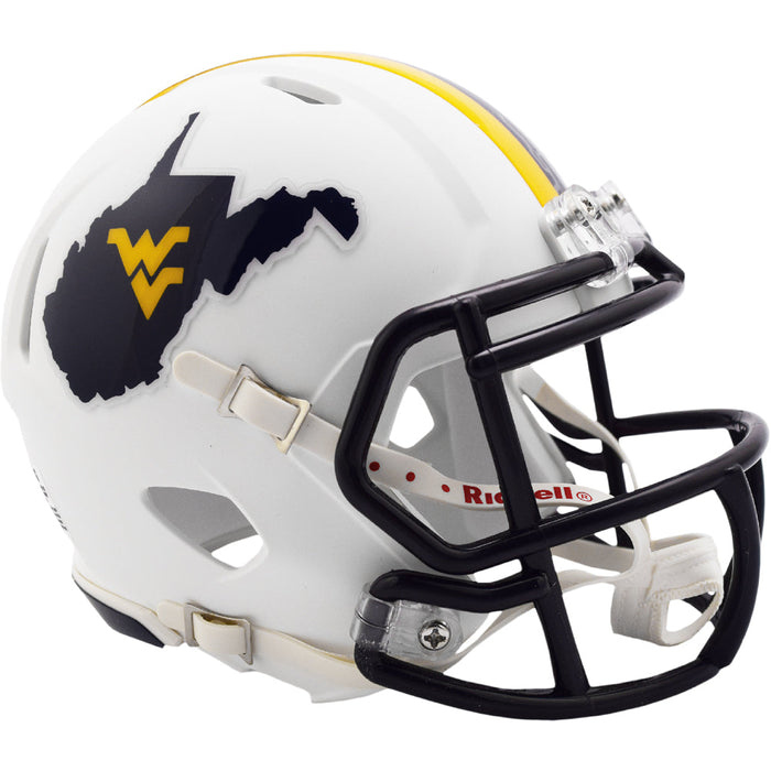 West Virginia Mountaineers Mini Speed Helmet - Backyard Brawl - Game Day Treasures