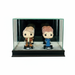 Double Funko Bobblehead Display Case – UV Glass & Hardwood Base - Game Day Treasures