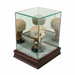 Single Funko Bobble Head Display Case - UV Glass & Hardwood Base - Game Day Treasures