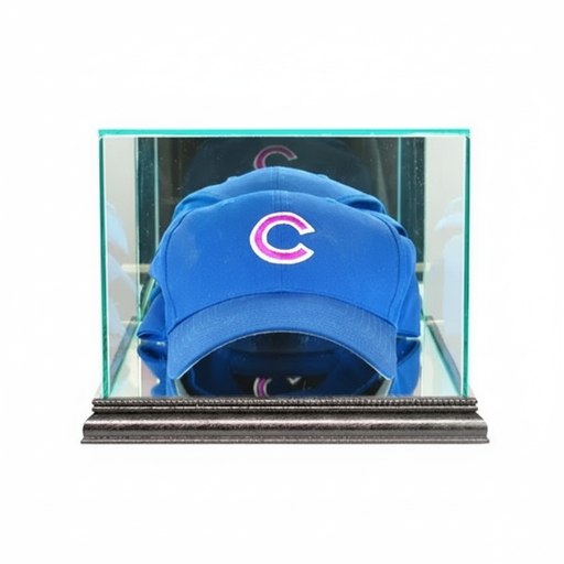 Baseball Hat Display Case with Mirrors - Game Day Treasures