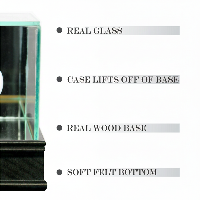 Baseball Hat Display Case with Mirrors - Game Day Treasures