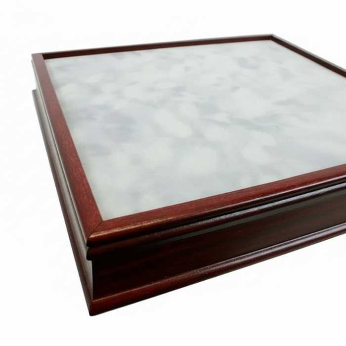 Triple Funko Bobblehead Display Case – UV Glass & Hardwood Base - Game Day Treasures