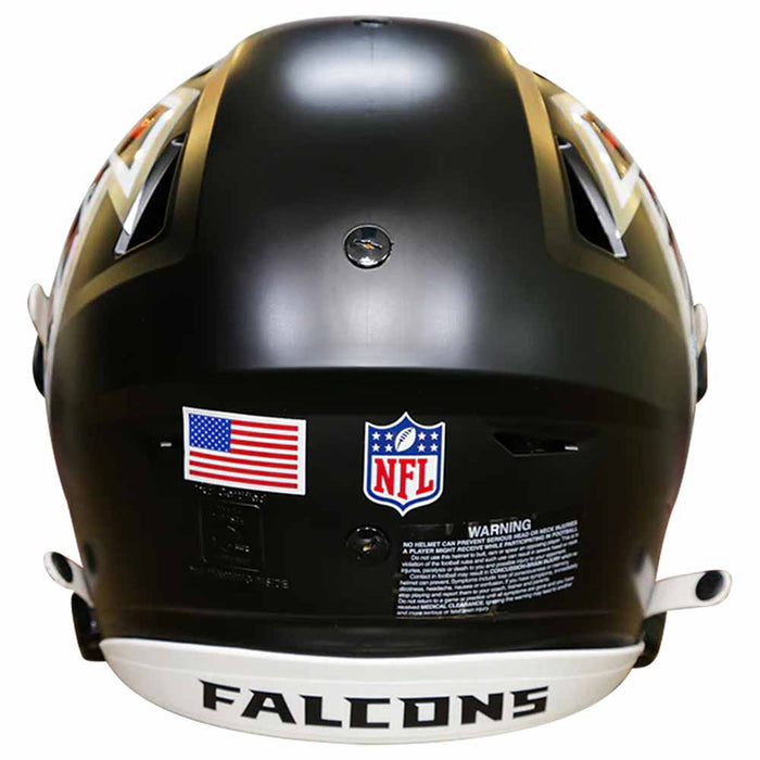 Atlanta Falcons Authentic SpeedFlex Helmet - Satin Nickel Mask - Game Day Treasures