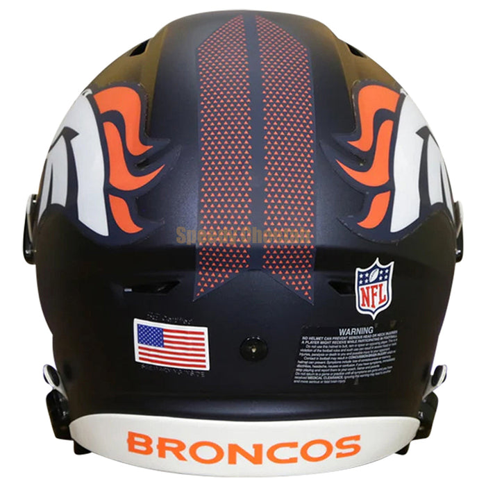 broncos motorcycle helmet Denver Broncos Authentic Riddell SpeedFlex Helmet — Game Day Treasures