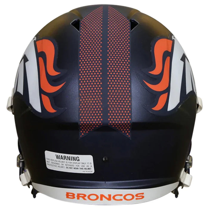 denver broncos motorcycle helmet Denver Broncos Helmet Riddell Replica Full Size Speed Style 2024