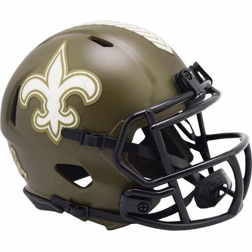 New Orleans Saints Mini Speed Helmet - Salute To Service 2022 - Game Day Treasures