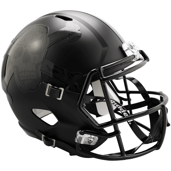 Army Black Knights Replica Speed Helmet - Skull & Crossbones - Game Day Treasures
