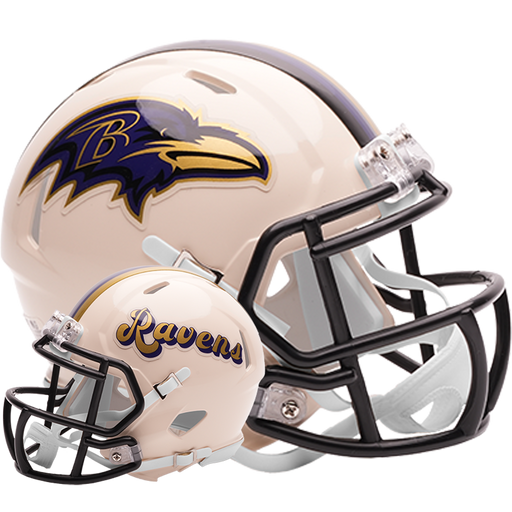 Baltimore Ravens Riddell Mini Speed Helmet - RETRO - Game Day Treasures