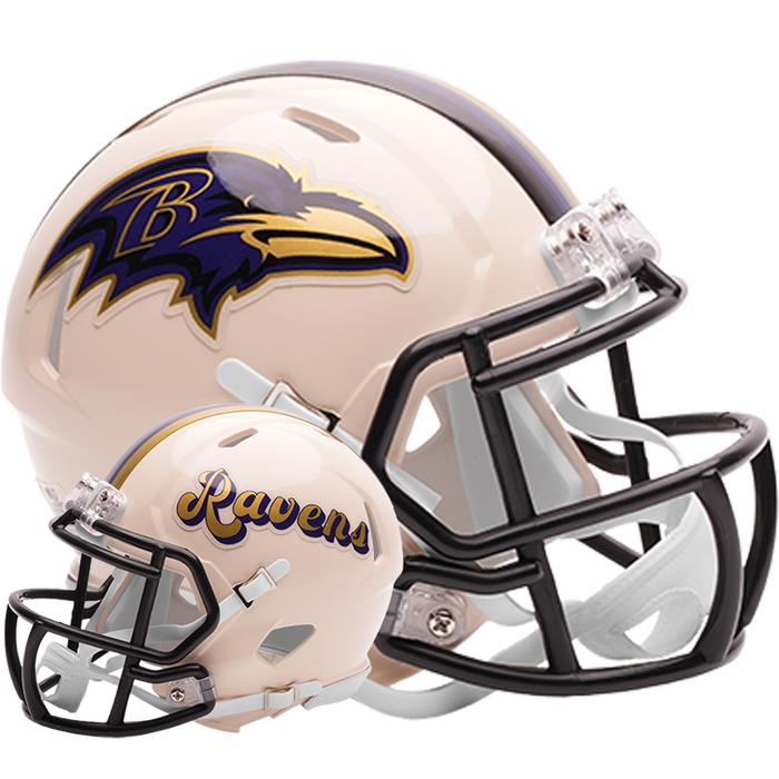 Baltimore Ravens Riddell Mini Speed Helmet - RETRO