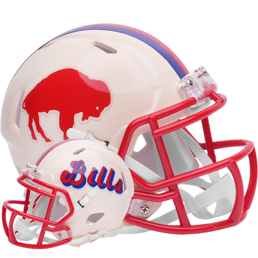 Buffalo Bills Riddell Mini Speed Helmet - RETRO - Game Day Treasures