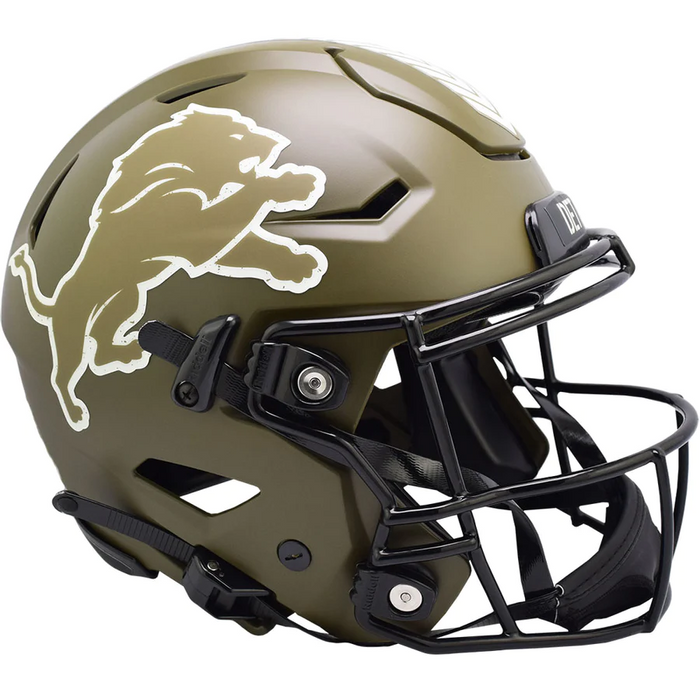 Detroit Lions Authentic Full Size SpeedFlex Helmet - Salute To Service