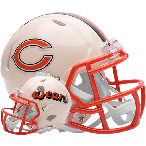 Chicago Bears Riddell Mini Speed Helmet - RETRO - Game Day Treasures
