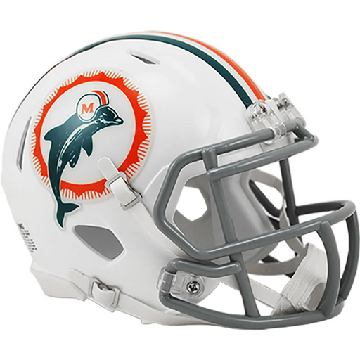 Miami Dolphins Mini Throwback Speed Helmet - 1972 - Game Day Treasures