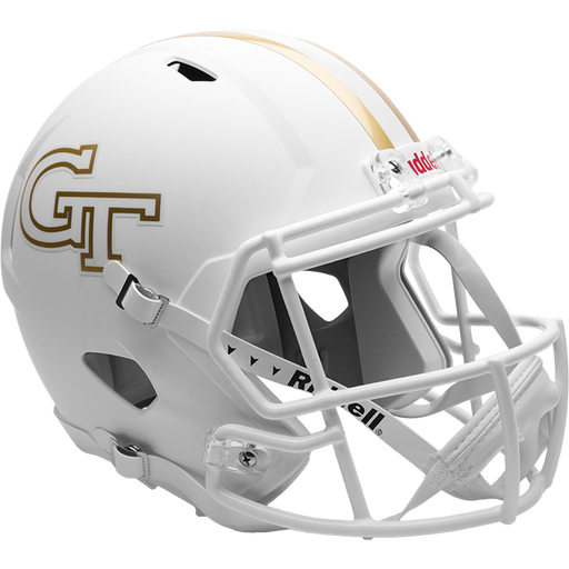 Georgia Tech Yellow Jackets Replica Speed Helmet - Flat White - Game Day Treasures