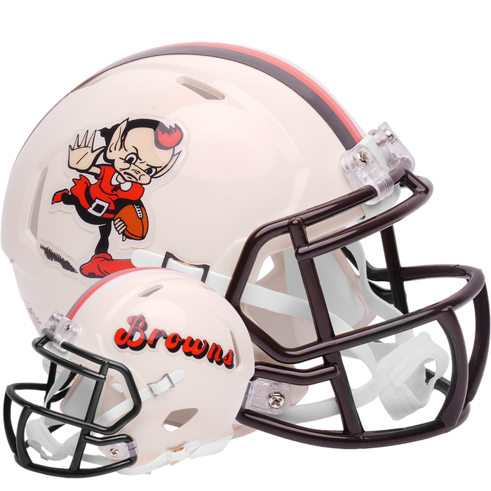 Cleveland Browns Riddell Mini Speed Helmet - RETRO