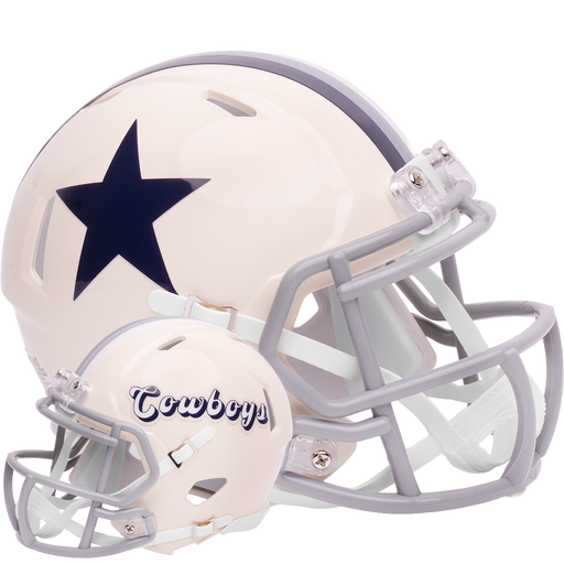 Dallas Cowboys Riddell Mini Speed Helmet - RETRO - Game Day Treasures