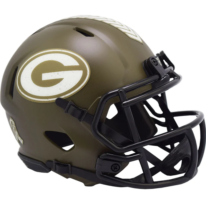 Green Bay Packers Riddell Mini Speed Helmet - Salute To Service