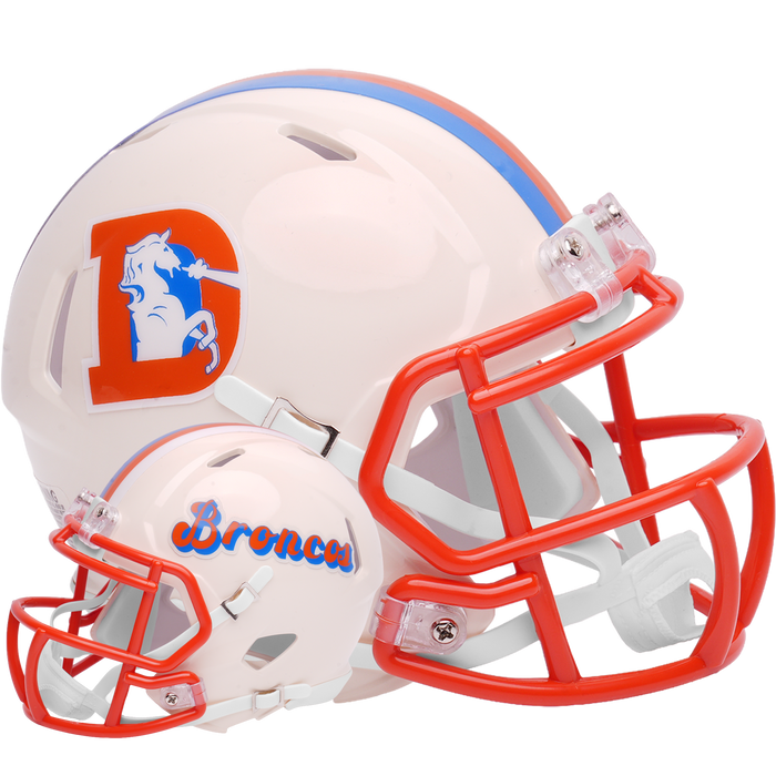 Denver Broncos Riddell Mini Speed Helmet - RETRO