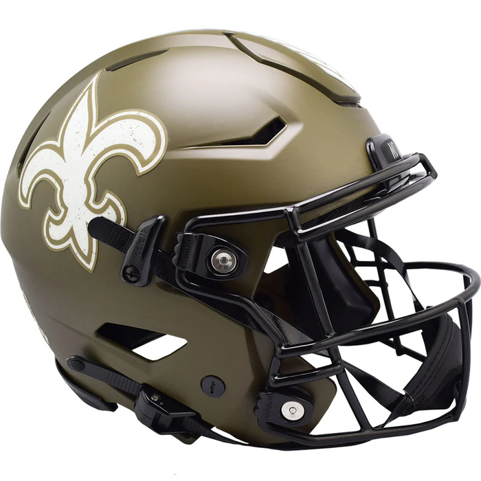 New Orleans Saints Authentic Full Size SpeedFlex Helmet - Salute To Service