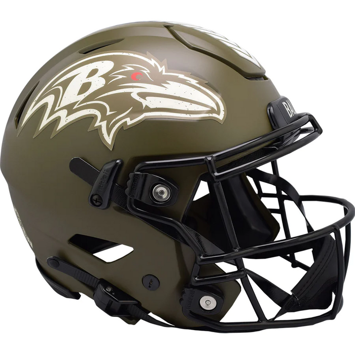 Baltimore Ravens Authentic Full Size SpeedFlex Helmet - Salute To Service
