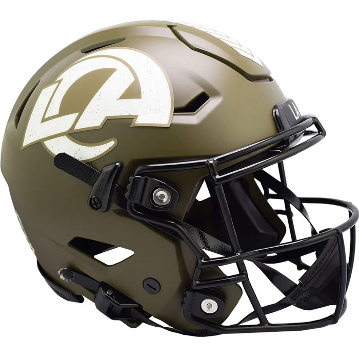 Los Angeles Rams Authentic Full Size SpeedFlex Helmet - Salute To Service