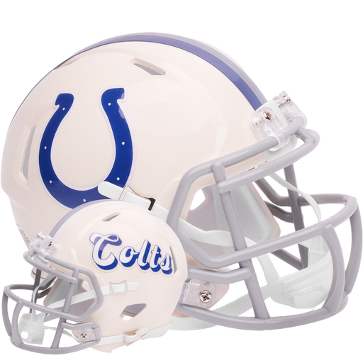 Indianapolis Colts Riddell Mini Speed Helmet - RETRO - Game Day Treasures