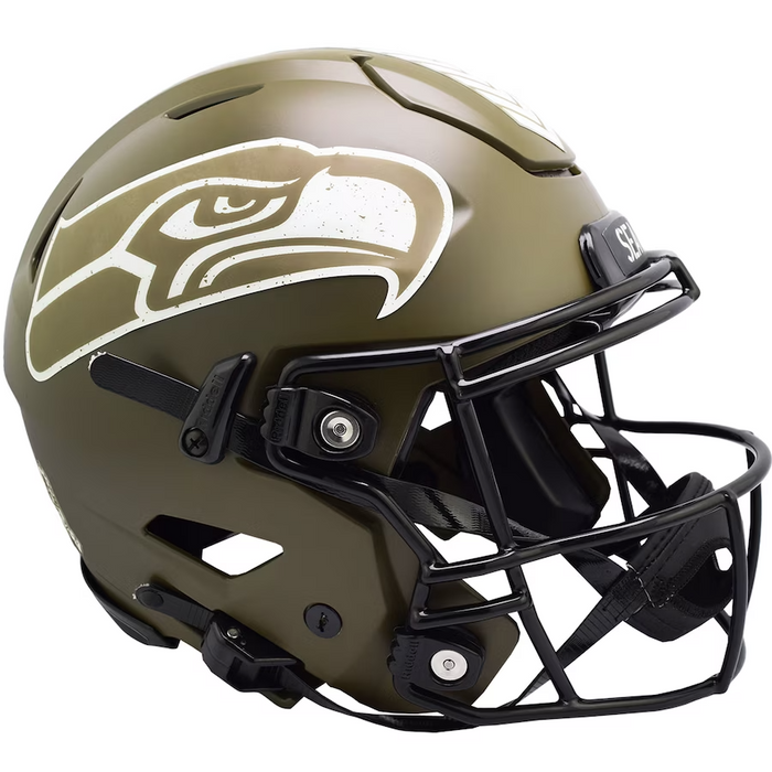 Seattle Seahawks Authentic Full Size SpeedFlex Helmet - Salute To Service