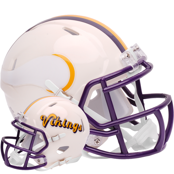 Minnesota Vikings Riddell Mini Speed Helmet - RETRO - Game Day Treasures