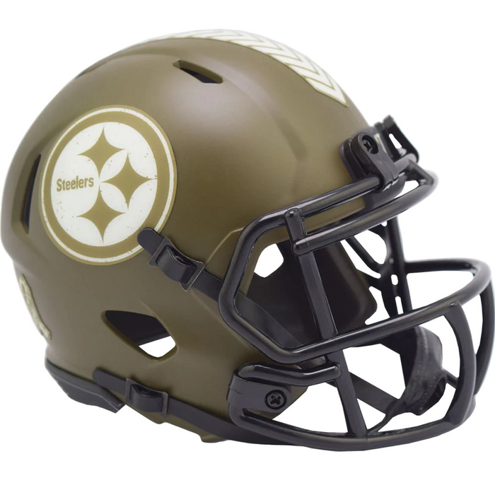 Pittsburgh Steelers Riddell Mini Speed Helmet - Salute To Service