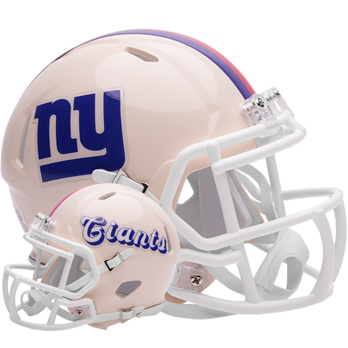 New York Giants Riddell Mini Speed Helmet - RETRO - Game Day Treasures