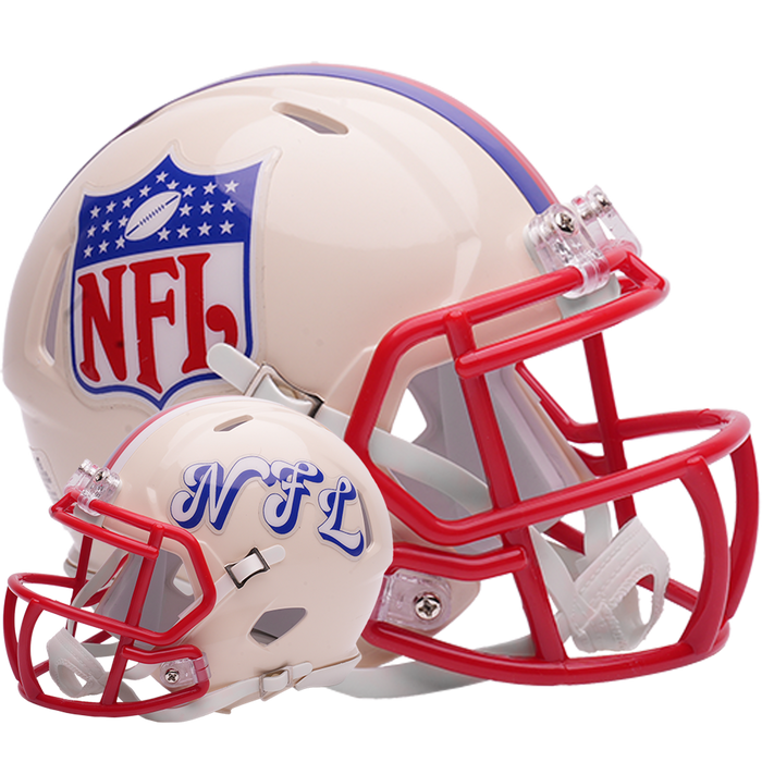 NFL Shield Logo Riddell Mini Speed Helmet - RETRO - Game Day Treasures