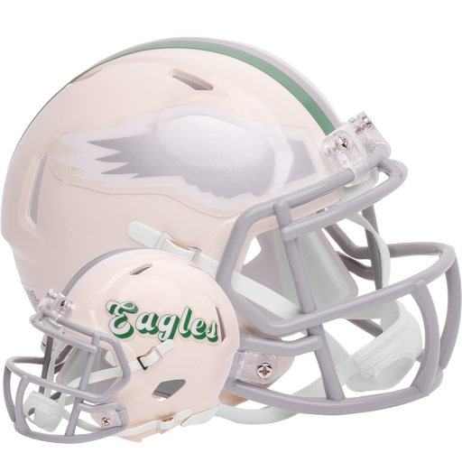 Philadelphia Eagles Riddell Mini Speed Helmet - RETRO - Game Day Treasures