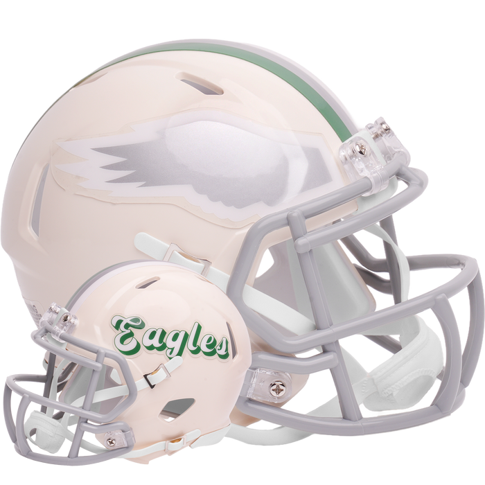 Philadelphia Eagles Riddell Mini Speed Helmet - RETRO - Game Day Treasures