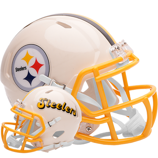 Pittsburgh Steelers Riddell Mini Speed Helmet - RETRO - Game Day Treasures