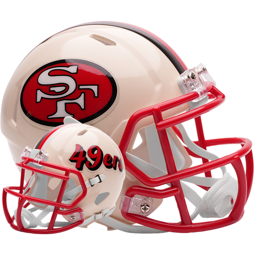 San Francisco 49ers Riddell Mini Speed Helmet - RETRO - Game Day Treasures