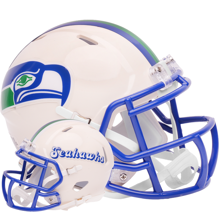 Seattle Seahawks Riddell Mini Speed Helmet - RETRO - Game Day Treasures