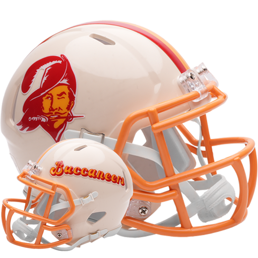 Tampa Bay Buccaneers Riddell Mini Speed Helmet - RETRO - Game Day Treasures