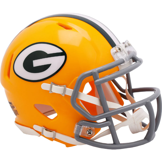 Green Bay Packers Mini Throwback Speed Helmet - 1961 to 1979 - Game Day Treasures