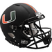 Miami Hurricanes Authentic Speed Helmet - Nights Satin Black - Game Day Treasures