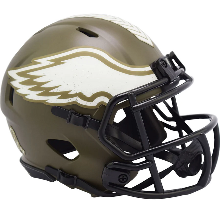 Philadelphia Eagles Riddell Mini Speed Helmet - Salute To Service