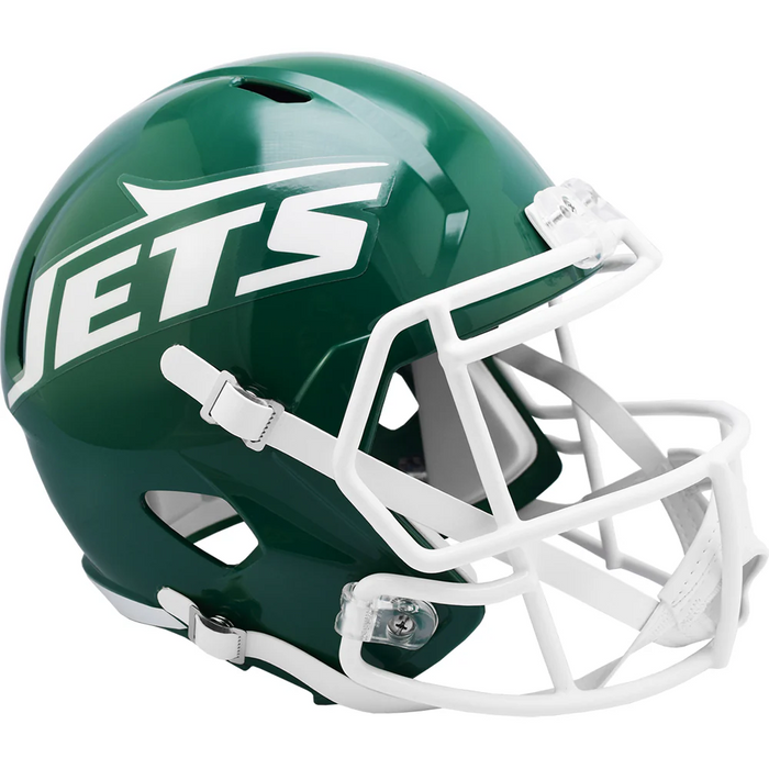 New York Jets Replica Throwback Speed Helmet (1978-1989) - Game Day Treasures