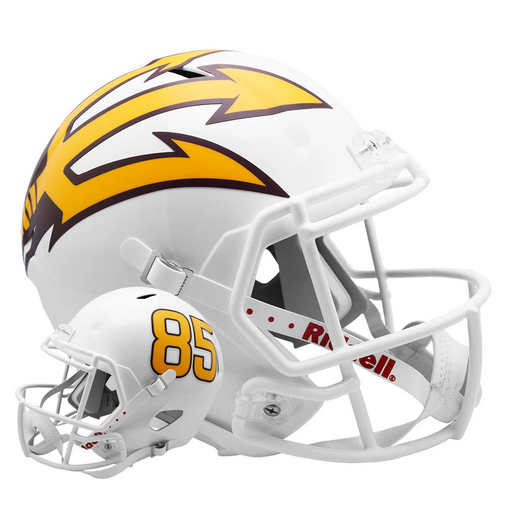 Arizona State Sun Devils Replica Speed Helmet - White Metallic - Game Day Treasures