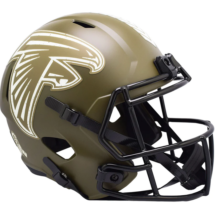 Atlanta Falcons Replica Riddell Speed Full Size Helmet - SALUTE TO SERVICE