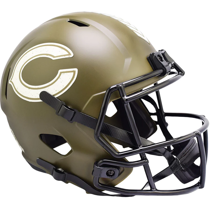 Chicago Bears Replica Riddell Speed Full Size Helmet - SALUTE TO SERVICE