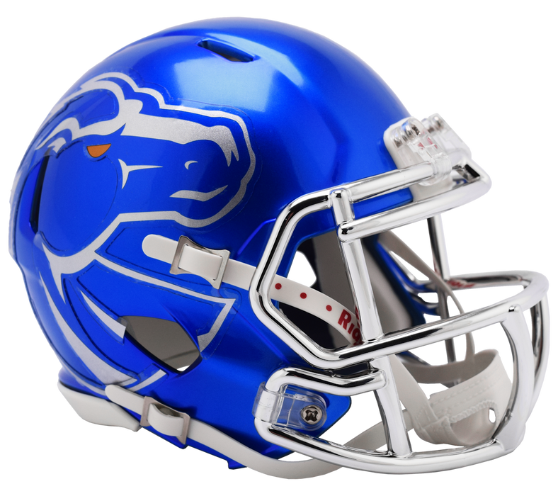 Boise State Broncos Mini Speed Helmet - Blue Metallic - Game Day Treasures