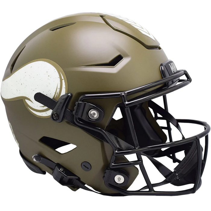 Minnesota Vikings Authentic Full Size SpeedFlex Helmet - Salute To Service