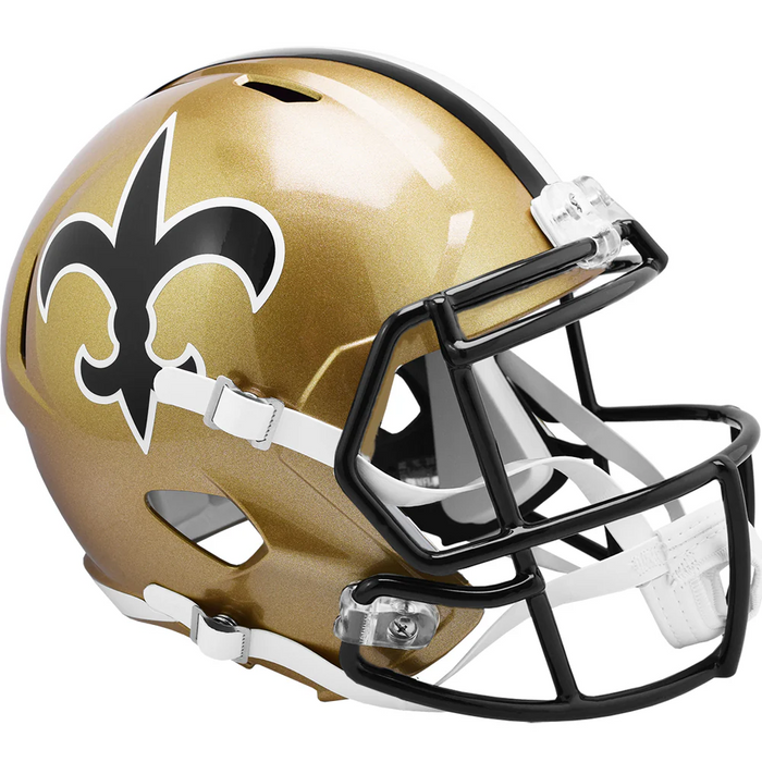 New Orleans Saints Replica Throwback Speed Helmet (1976-1999) - Game Day Treasures