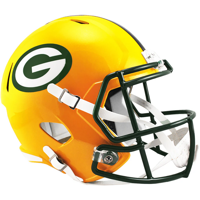 Green Bay Packers Replica Riddell Speed Helmet - Game Day Treasures