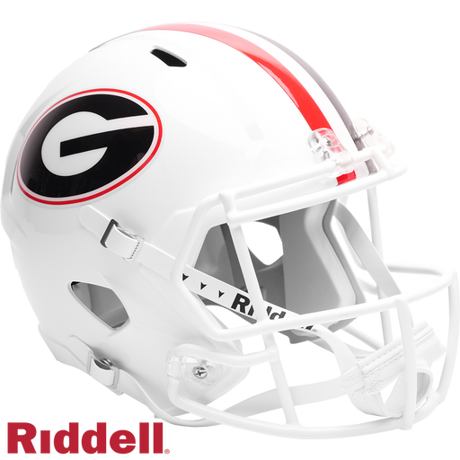 Georgia Bulldogs Replica Riddell Speed Helmet - White - Game Day Treasures